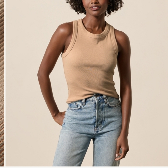 Pact Organic Perfect Rib Racerback Tank In Brown - Picture 8 of 8